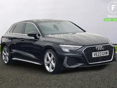 Used Audi A3 S-Line 150 HP (110 kW) 2023 Black Sedan