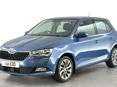 Used Skoda Fabia SE Drive 60 HP (44 kW) 2021 Blue Hatchback