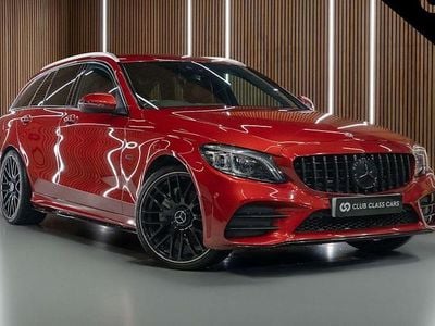 Red Used 2020 Mercedes C300e AMG line Estate | £16,995 (Fair price)