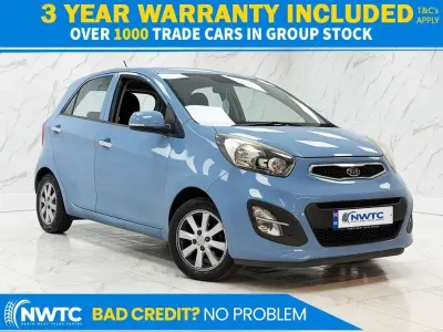 Used Kia Picanto 84 HP (61 kW) 2012 Blue Hatchback