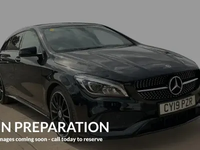 Used Mercedes CLA220 AMG line 170 HP (125 kW) 2019 Black Coupe