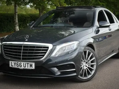 Used Mercedes S350 AMG line 258 HP (189 kW) 2016 Blue Sedan