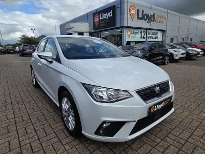 Used Seat Ibiza SE Technology 95 HP (69 kW) 2018 White Hatchback