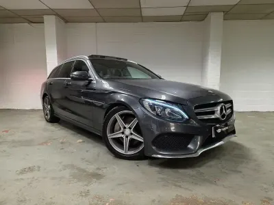 Used Mercedes C250 AMG Line Premium 204 HP (150 kW) 2015 Grey Estate