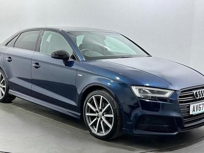 Used Audi A3 Black Edition 150 HP (110 kW) 2017 Blue Sedan
