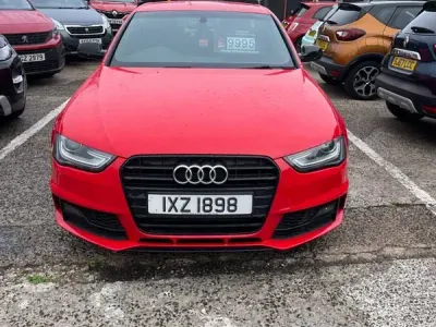 Used Audi A4 Black Edition 150 HP (110 kW) 2015 Red Sedan