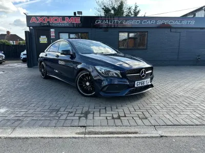 Used Mercedes CLA220 AMG line 177 HP (130 kW) 2016 Blue Sedan