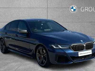 Used BMW M550 Shadowline 530 HP (389 kW) 2022 Blue Sedan