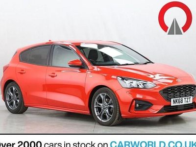 Red Used 2018 Ford Focus ST-Line Hatchback | £8,976 (Fair price)