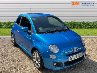 Used Fiat 500 S 69 HP (50 kW) 2015 Blue Hatchback