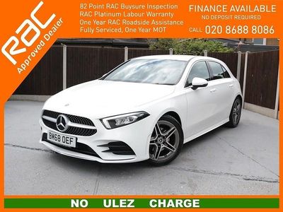 Used Mercedes A180 AMG line 136 HP (100 kW) 2019 Polar white Hatchback