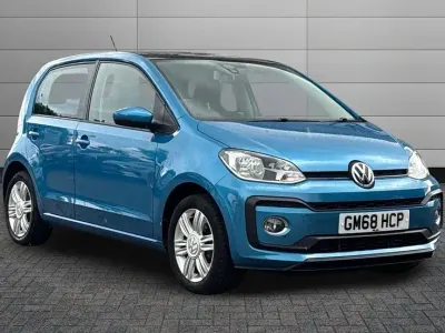 Used VW up! high up! 90 HP (66 kW) 2019 Blue Hatchback