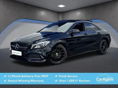 Used Mercedes CLA180 AMG line 122 HP (89 kW) 2017 Black Sedan