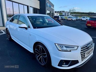 White Used 2018 Audi A4 S-Line Sedan | £14,950 (Fair price)