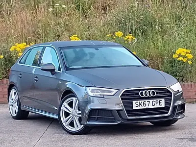 Used Audi A3 S-Line 150 HP (110 kW) 2017 Grey Hatchback