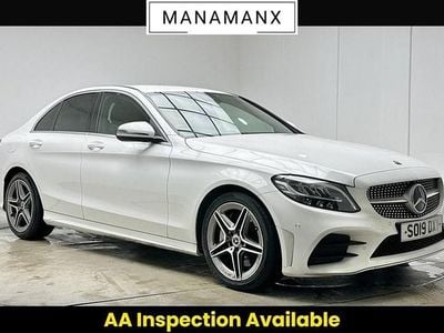 Used Mercedes C300 AMG line 2019 White Sedan