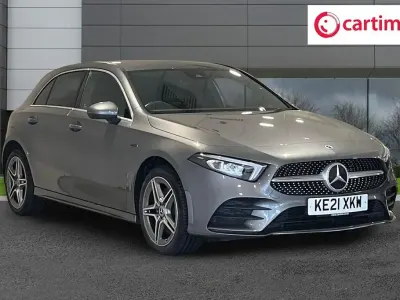 Used Mercedes A250 AMG line 218 HP (160 kW) 2021 Grey Hatchback