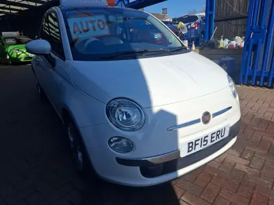 Usado Fiat 500 Lounge 69 CV (50 kW) 2015 Blanco Utilitario