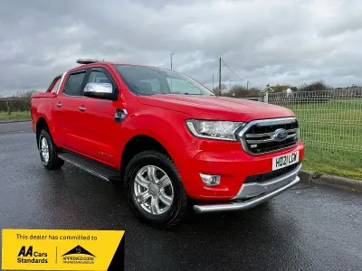 Begagnad Ford Ranger Limited 2021 Röd Pickup