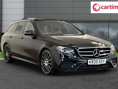 Used Mercedes E300 AMG line 245 HP (180 kW) 2020 Black Estate