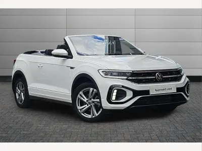 Used VW T-Roc Cabriolet R-line 150 HP (110 kW) 2022 White Cabriolet