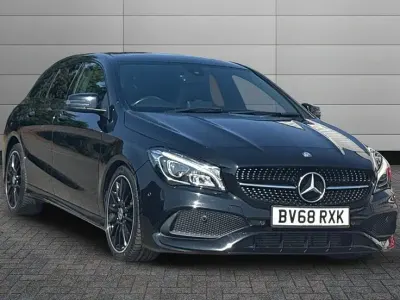 Used Mercedes CLA220 AMG line 181 HP (133 kW) 2019 Black Coupe