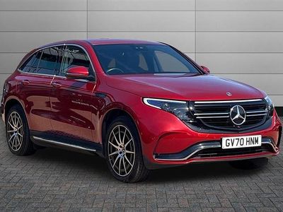 Used Mercedes EQC400 AMG line 300 kW (408 HP) 2020 Red SUV