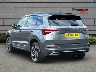 Used Skoda Karoq SportLine 150 HP (110 kW) 2024 Grey SUV