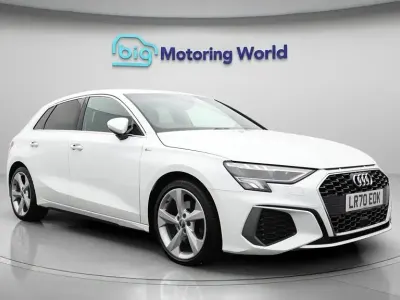 Used Audi A3 Sportback S-Line 150 HP (110 kW) 2020 White Hatchback