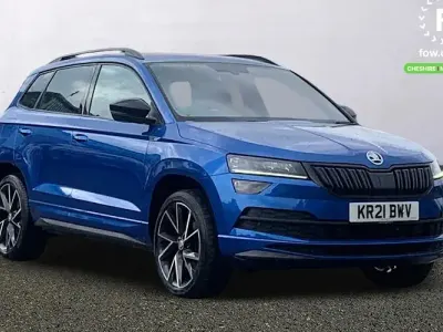 Used Skoda Karoq SportLine 190 HP (139 kW) 2021 Blue SUV