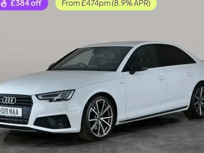 Used Audi A4 Black Edition 150 HP (110 kW) 2019 White Sedan