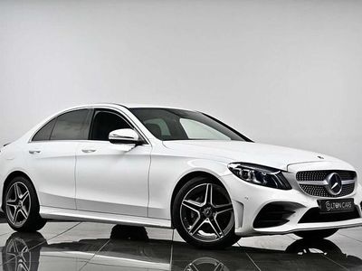 Used Mercedes C220 AMG line 2019 White Sedan