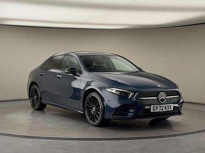 Denim blue Used 2022 Mercedes A250 AMG line Sedan | £23,500 (Fair price)