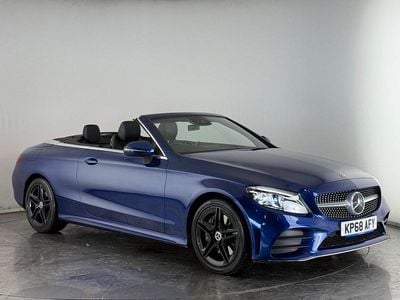 Used Mercedes C300 AMG Line Premium 245 HP (180 kW) 2018 Blue Cabriolet