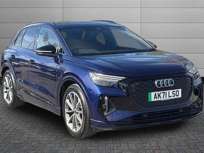 Used Audi Q4 e-tron Comfort 125 kW (170 HP) 2021 Navarra blue SUV