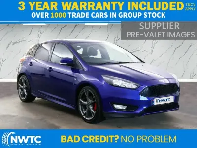 Used Ford Focus ST-Line X 140 HP (102 kW) 2018 Blue Hatchback