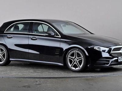Used Mercedes A180 AMG line 116 HP (85 kW) 2018 Black Hatchback