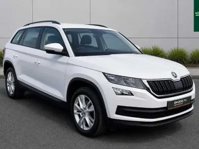 Used Skoda Kodiaq 110 HP (80 kW) 2017 Moon white metallic SUV