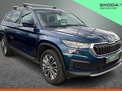 Used Skoda Kodiaq SE L Executive 150 HP (110 kW) 2023 Petrol blue metallic SUV