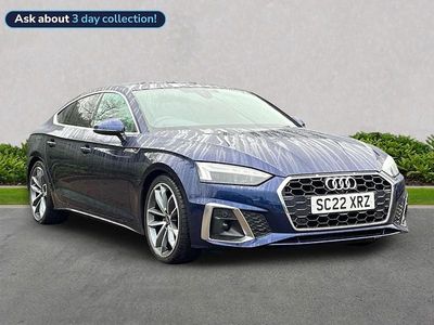 Blue Used 2022 Audi A5 Comfort Hatchback | £25,332 (Fair price)