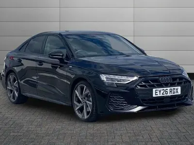 Used Audi A3 Black Edition 150 HP (110 kW) 2026 Mythos black Sedan