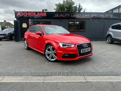 Used Audi A3 S-Line 2015 Red Hatchback