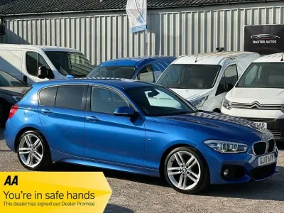 Used BMW 118 M Sport 136 HP (100 kW) 2017 Blue Hatchback