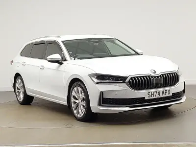 Used Skoda Superb SE L 150 HP (110 kW) 2024 White Estate