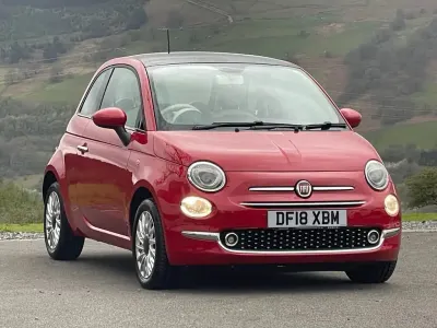 Used Fiat 500 Lounge 69 HP (50 kW) 2018 Red Hatchback