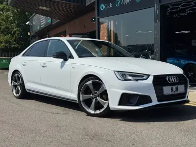 Used Audi A4 Black Edition 150 HP (110 kW) 2019 White Sedan