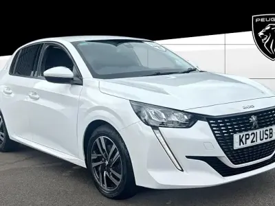 Used Peugeot 208 Allure 102 HP (75 kW) 2021 White Hatchback