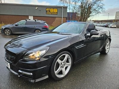 Black Used 2015 Mercedes SLK350 AMG Cabriolet | £4,995