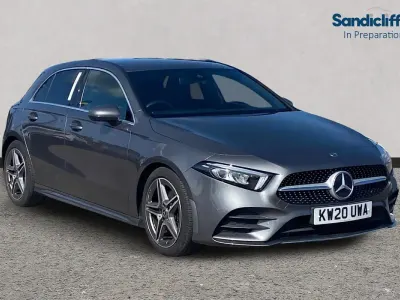 Used Mercedes A200 AMG line 163 HP (119 kW) 2021 Grey Hatchback