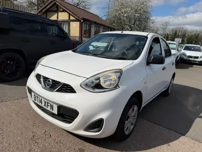 Begagnad Nissan Micra Visia 2014 Vit Halvkombi